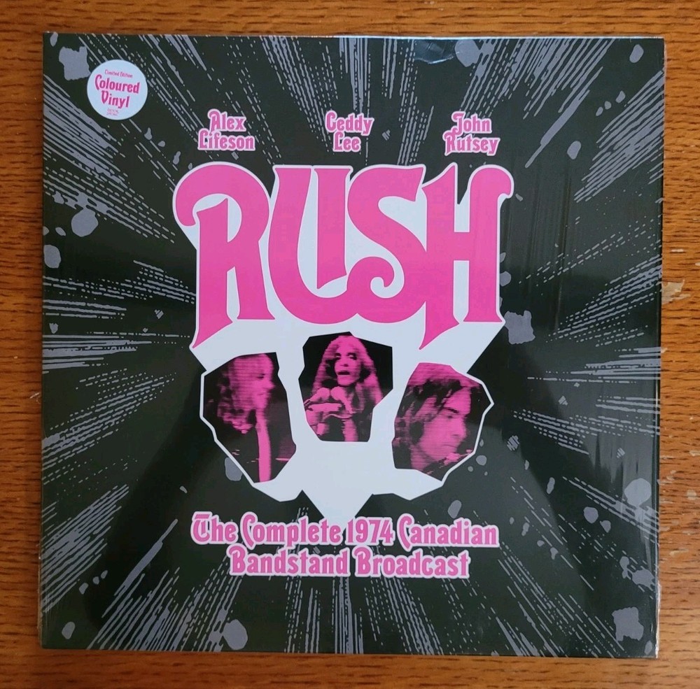 RUSH The Complete 1974 Canadian Bandstand Broadcast PINK LP NM/NM IN SHRINK HTF