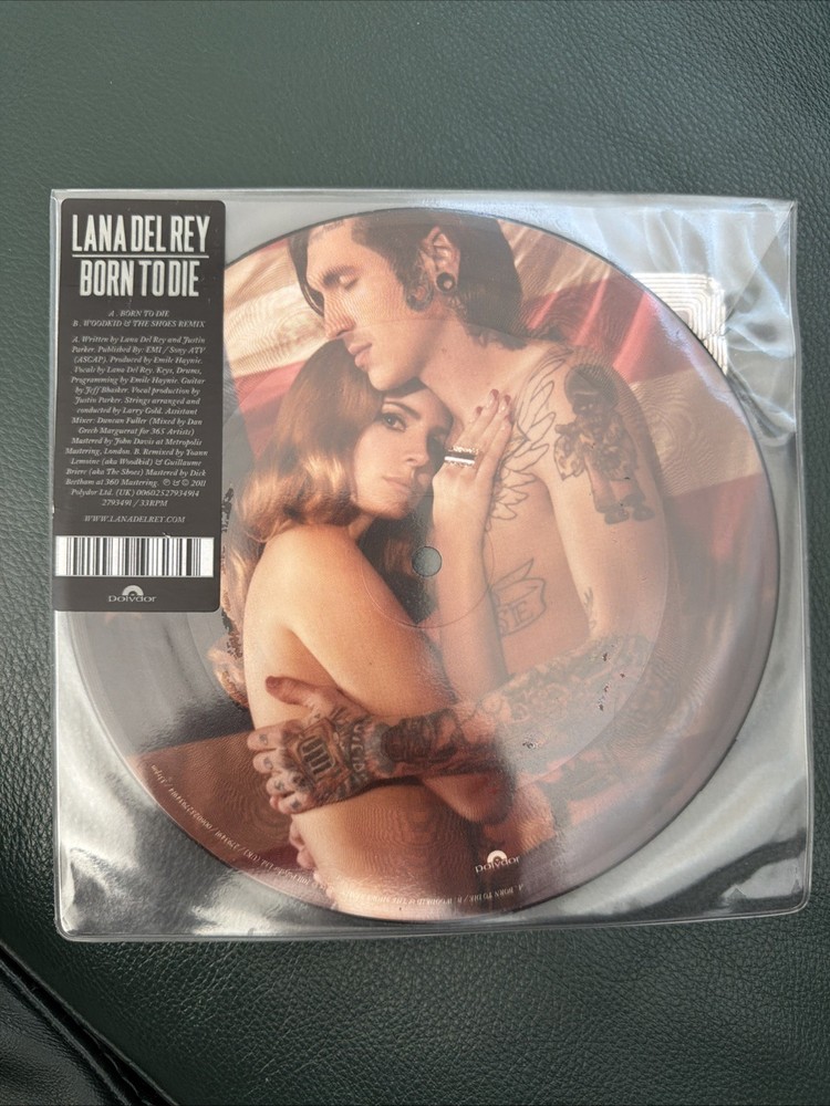 Lana Del Rey Born To Die Woodkid Remix vinyl Picture Disc 7” Rare Excellent