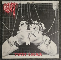 Gore Beyond Necropsy / Gut Twat Enema 7″ 1994 MMI Red Grindcore EX/VG