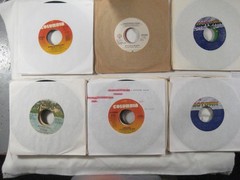 record lot 45 rpm VG+/NM- 100 vinyl w/ sleeves Pop hits 70s/80s FREE SHIP 5L
