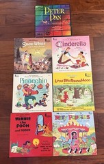 Vintage Walt Disney Vinyl LP – Lot Of 7 Disneyland Records Soundtrack
