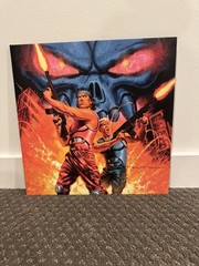 Contra III The Alien Wars VGM Vinyl LP Blue/Red Variant Signed by Paul Mann