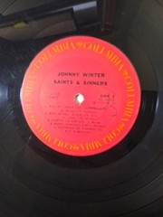 Vinyl Record LP Johnny Winter Saints and Sinners VG