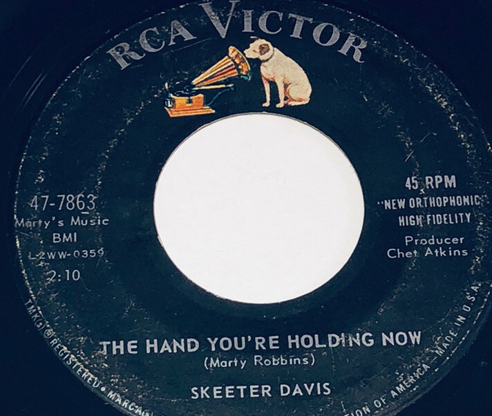 Skeeter Davis The Hand You’re Holding Now / Someday Someday 45 RPM Record 232D6