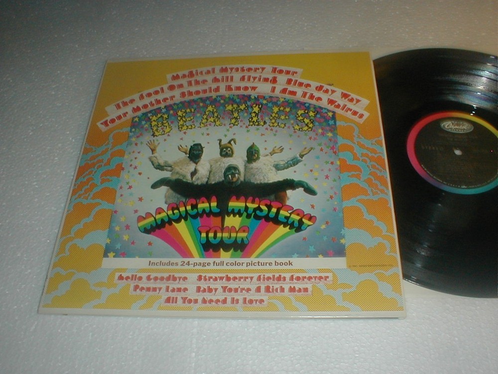 Beatles MAGIC MYSTERY TOUR Rainbow Stereo LP 1967 Pop Psych Acid John Lennon