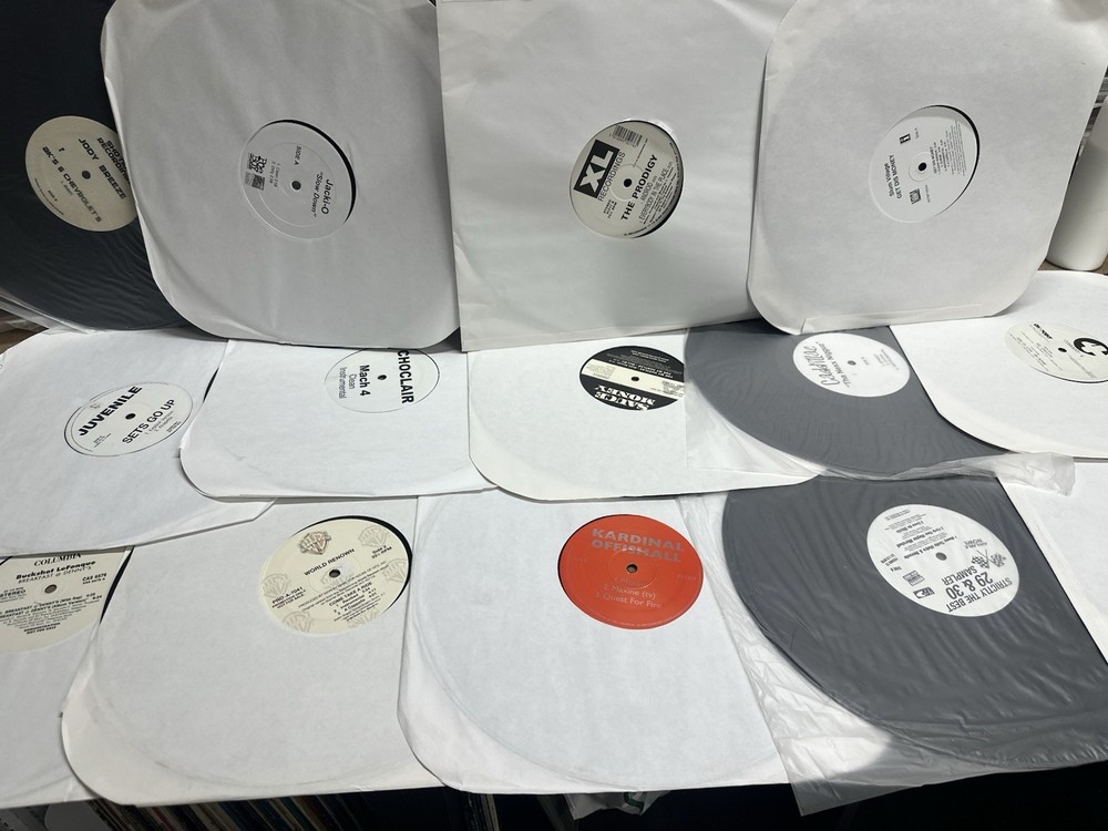Lot (8) Rap Hip-Hop NO JACKET 80s-2000s 12″ Singles DJ Record Vinyl Music Mix NM