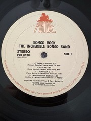 Michael Viner’s Incredible Bongo Band “Bongo Rock” LP Vinyl Record 1973 PRD-0028