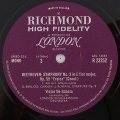 Sabata, Beethoven, Wagner, Sibelius – Symphony No.3 Eroica 2x LP Record RS 62022