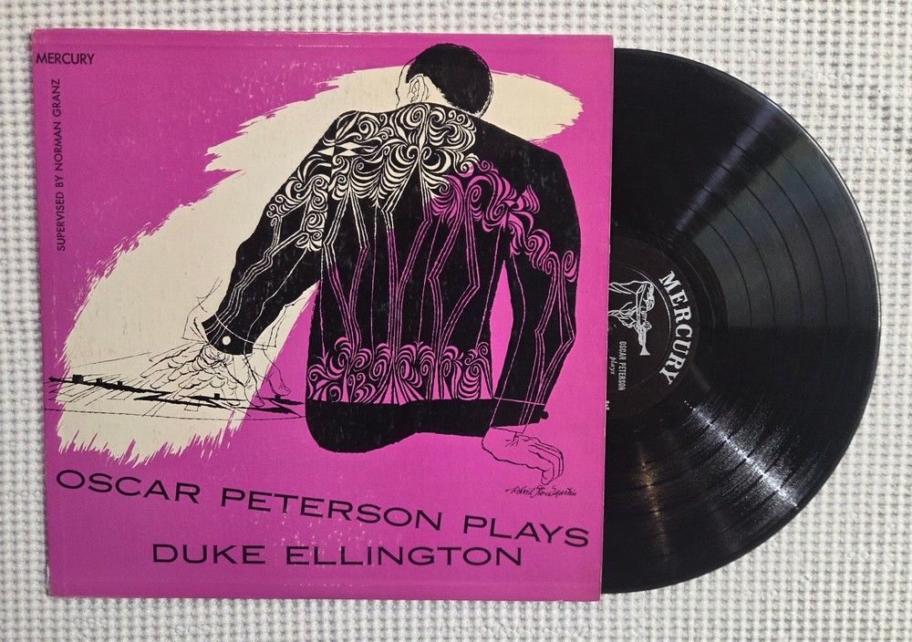 OSCAR PETERSON Plays ELLINGTON Orig ’53 MERCURY DG Mono Jazz David Stone Martin