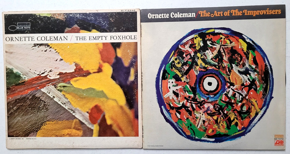 Ornette Coleman Lot Of 2 Vynils.Attn:Please see notes & pics.Strong VG Both Lps.