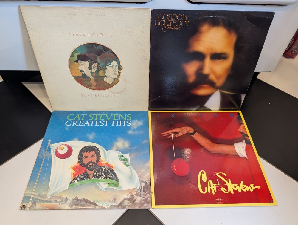Lot of 4 Soft Rock Classic LPs: Seal & Croft, Gordon Lightfoot + – VG+/EX!