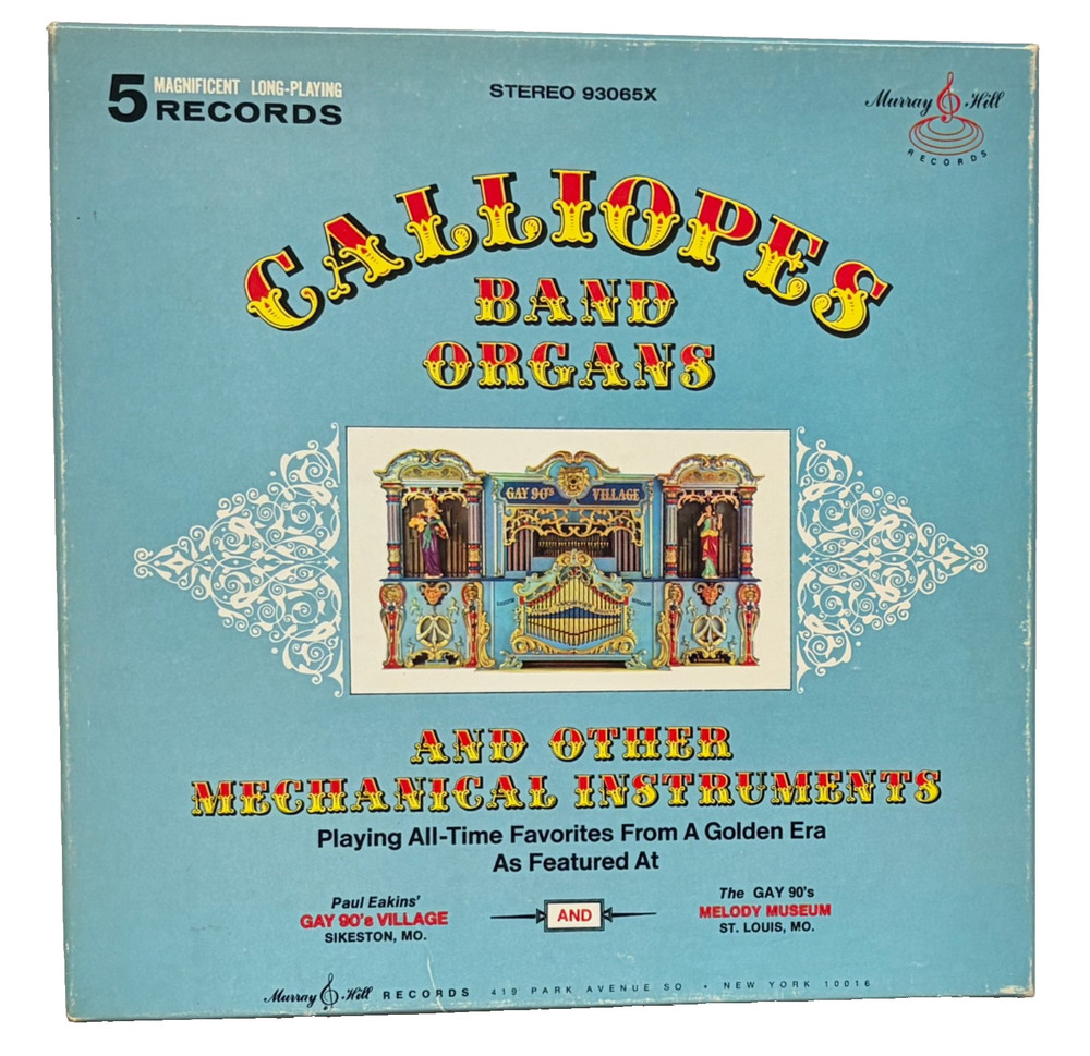 Vintage Calliopes Band Organs & Other Instruments . . 5 LP Box Set . . 1973