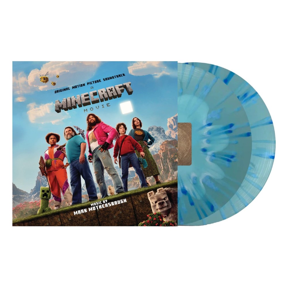 A Minecraft Movie Original Motion Picture Soundtrack – Blue Splatter Vinyl – New