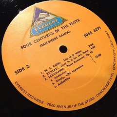 [JAZZ/CLASSICAL]~NM LP~JEAN PIERRE RAMPAL~Four Centuries of the Flute~[EVEREST]