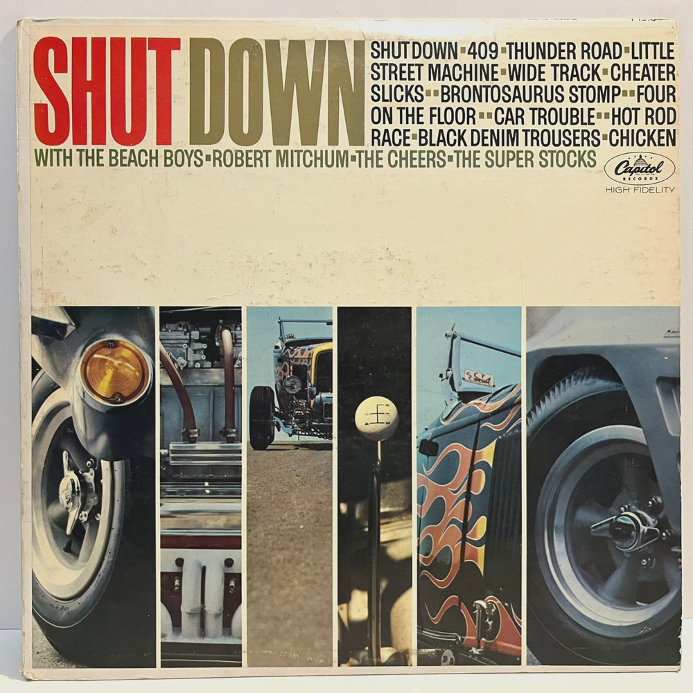 1963 Capitol Compilation SHUT DOWN (Mono) – 12″ Vinyl Record LP – VG