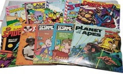 Vtg Peter Pan Marvel Disney Fox Pre-School 10 Set 45rpm 33 1/3 7″ Records Boxed