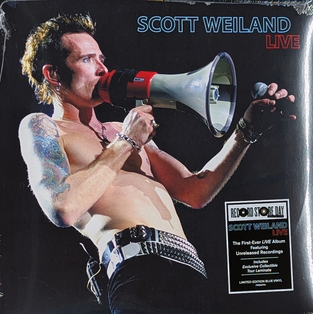 SCOTT WEILAND Live SEALED limited edition LP Blue Vinyl RSD