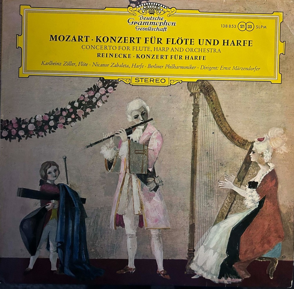Classic Music Vinyl Records – MOZART: Concerto For Flute, Harp And Orchestra DG