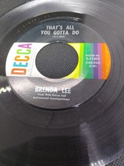 Rock, Pop, Country 45s (Lot Of 10) Cher, Brenda Lee , Aaron Tippin & More