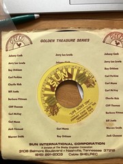 2 45s Johnny Cash Oh Lonesome Me And Blue train 45 Record Both Great Condition