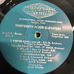 The PSYCHEDLIC SOUNDS OF: The 13th FLOOR ELEVATORS ~ RARE LP ~ 4 COLUMN ~ 1960s!