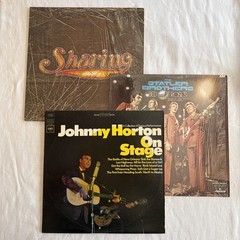 Vintage Country Gospel Vinyl Record Lot Johnny Horton Statler Brothers Sharing