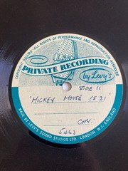 RARE DISNEY 7 x 78rpm Acetate MICKEY MOUSE 21st BIRTHDAY UK Radio Transcription
