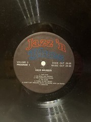 5 Jazz ‘n Blues Program Records Lorber Brubeck + 1953 Lombardo Home Recording