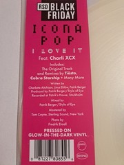 ICONA POP I Love It (Feat. Charli XCX) USA 12″ Color Vinyl RSDBK 2025