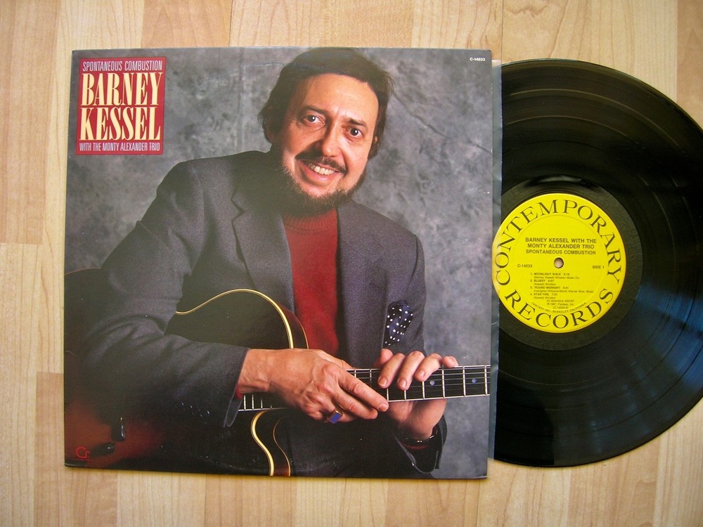 BARNEY KESSEL with Monty Alexander Trio Contemporary C 14033 orig 1987 1st NM