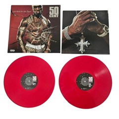 50 Cent Get Rich Or Die Tryin 2014 Walmart Reissue Red Opaque Vinyl Record 2x LP