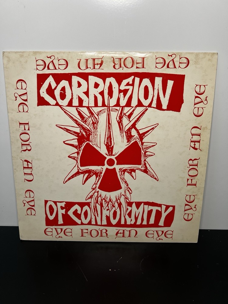 Corrosion of Conformity Eye For An Eye LP 1984 Punk Toxic Shock Insert