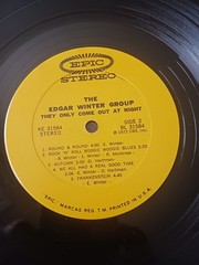 EDGAR WINTER GROUP – THEY ONLY COME OUT AT NIGHT – 1972 EPIC RECORDS LP – (G/G)