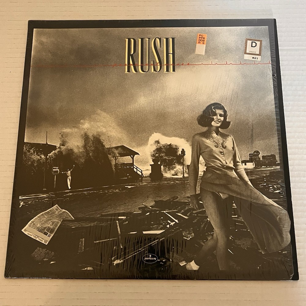 Rush Permanent Waves Vinyl Record Preowned Rock Band Trio Rock Music Album