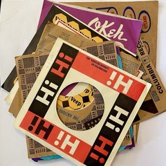 Vintage 45rpm Vinyl Paper Sleeves Lot Of 15