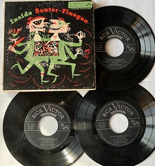 Inside SAUTER-FINEGAN Space Age Jazz 1954 RCA Victor 45EP-EJC 1003 3×7″ EP Set