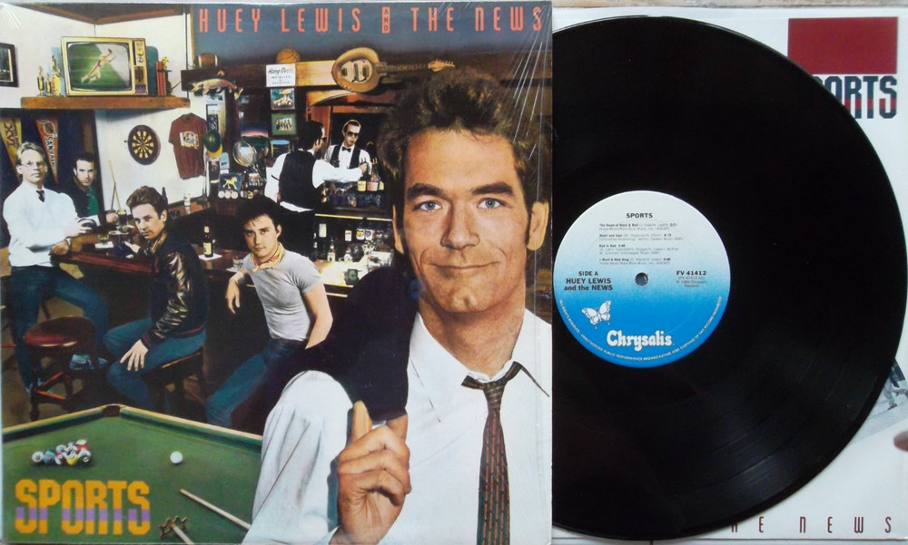 Sports by Huey Lewis & News (Vinyl LP, 1983, Chrysalis) Inner EX/NM In Shrink