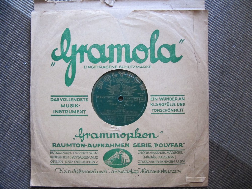 1931 Austrian HAID’S ZITHER Quartet Erwin Minnich Josef RUPP KRAUSE Polydor