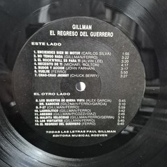 Gillman  – El Regreso del Guerrero – Hard Rock, Heavy Metal, Venezuela, 1990