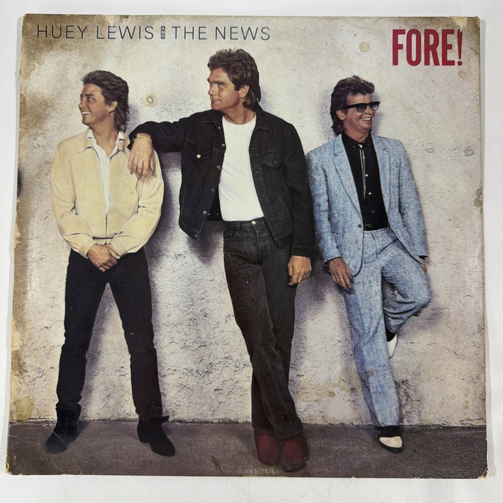 Huey Lewis & The News ‘Fore!’ 1986 LP Vinyl Record Chrysalis W/Sleeve