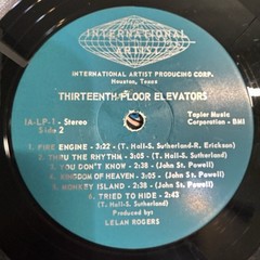 The PSYCHEDLIC SOUNDS OF: The 13th FLOOR ELEVATORS ~ RARE LP ~ 4 COLUMN ~ 1960s!