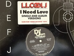LL COOL J I’ NEED LOVE 12” 1987 Def Jam CAS-2780 HIP HOP DJ PROMO UNPLAYED