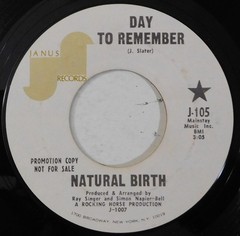 NATURAL BIRTH To Remember, Life Is What You Make It JANUS 45 soul promo