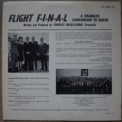 FLIGHT F-I-N-A-L – a dramatic comparison to death – Vinyl LP!