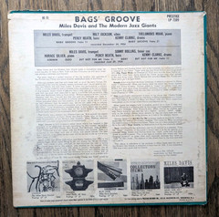 Cover Only – Miles Davis – Bags Groove Prestige 7109 – original no vinyl
