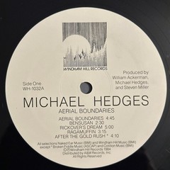 Michael Hedges Aerial Boundries Vinyl LP 1984 Windham Hill Records