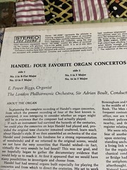 The Cuckoo And The Nightingale Four Favorite Handel Organ Concertos MS6439 LP