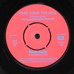 RICH KIDS: marching men EMI 7″ Single 45 RPM United Kingdom