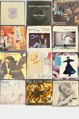 YOU PICK Vinyl 45s 80S PICTURE SLEEVES Flat Rate Ship Vol Discount 25%