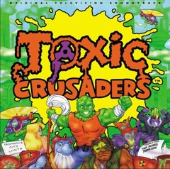 Toxic Crusaders Original Television Soundtrack 2XLP Split Vinyl Lloyd Kaufman